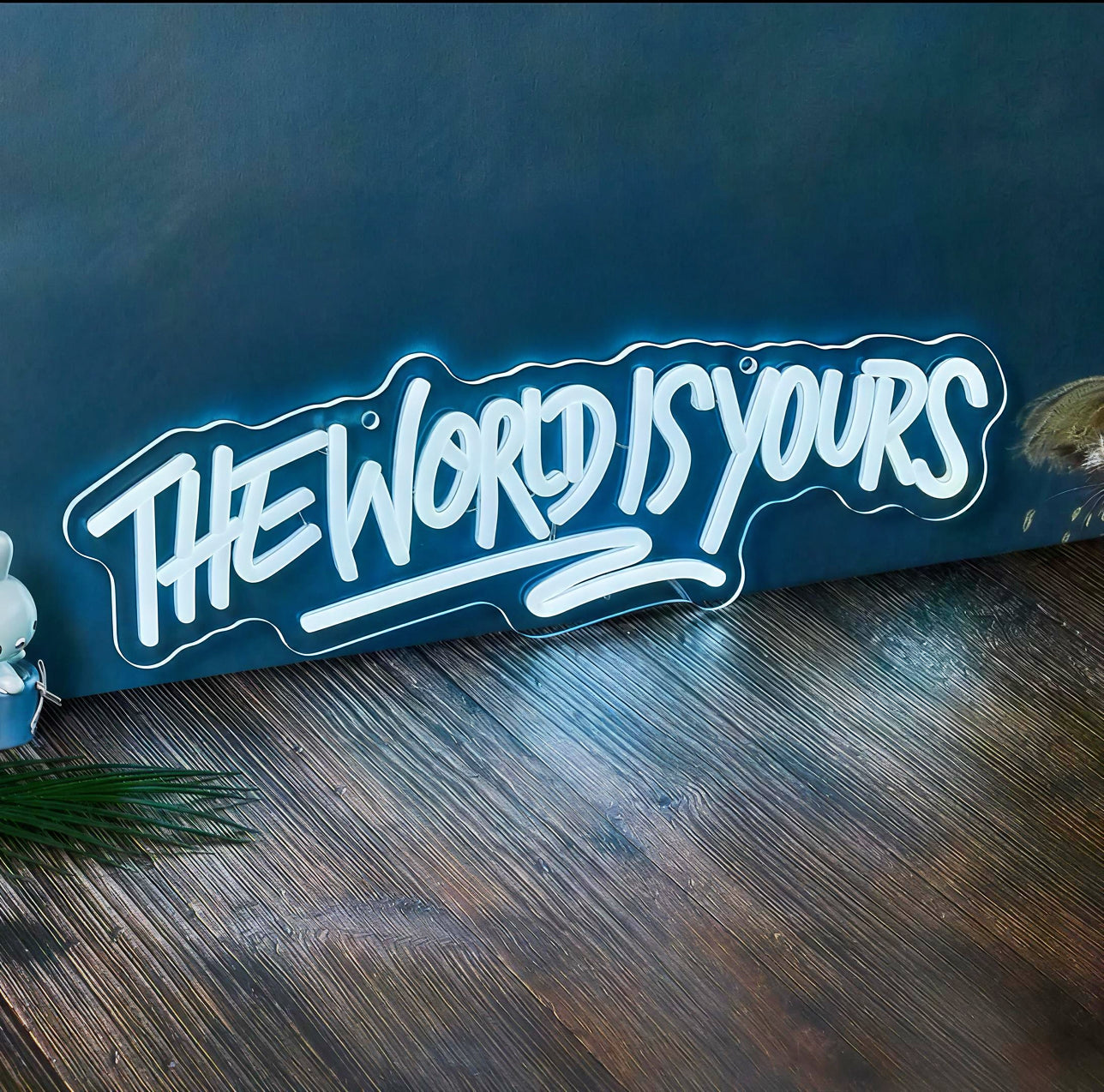 🌍3D The world is yours Neon Sign
