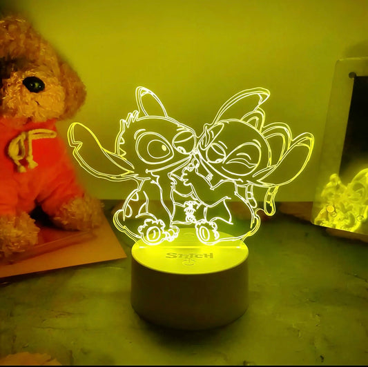 🤗3D Disney Stitch Cuddling Lamp